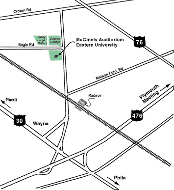 Map to Tri-County Concerts